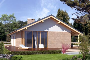  Projekt domu Mahoń (BSA1868) - projekt domu parterowego - Zdjęcie 2