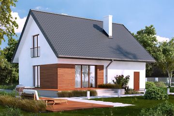  Projekt domu Balbinka (BSA1869) - projekt domu parterowego z poddaszem - Zdjęcie 2
