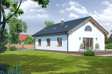 Projekt domu Chmielów (KRP1189) - projekt domu parterowego - Zdjęcie 2