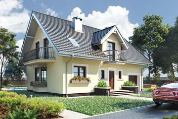  Projekt domu Zofia (1101) (KRD2043) - projekt domu parterowego z poddaszem - Zdjęcie 2