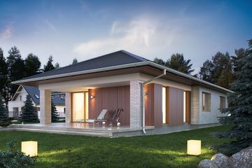  Projekt domu Kreo (BSE1040) - projekt domu parterowego - Zdjęcie 2