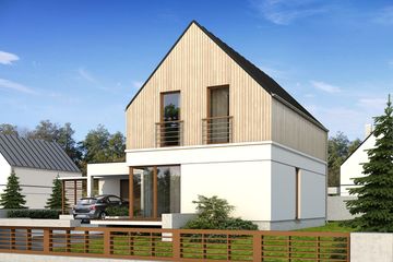  Projekt domu Teo 5 (BSA1705) - projekt domu parterowego z poddaszem - Zdjęcie 2