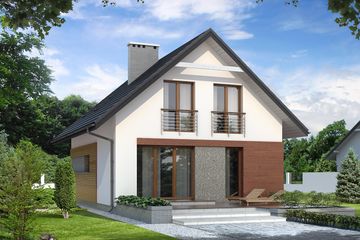  Projekt domu Lilia (BSA1712) - projekt domu parterowego z poddaszem - Zdjęcie 2