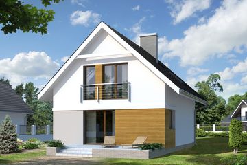  Projekt domu Alicja (BSA1714) - projekt domu parterowego z poddaszem - Zdjęcie 2