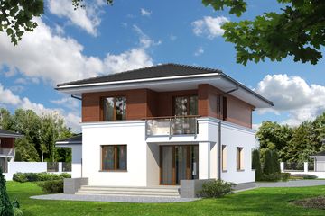  Projekt domu Karmazyn (BSA1689) - projekt domu z pełnym piętrem - Zdjęcie 2