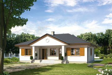  Projekt domu Borówka 2 (BSA1695) - projekt domu parterowego - Zdjęcie 2
