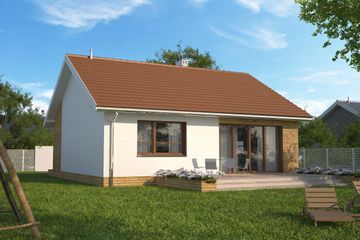  Projekt domu Hobart II LMB85a (WRB1499) - projekt domu parterowego - Zdjęcie 2