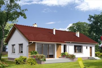  Projekt domu Vis LMB91 (WRB1502) - projekt domu parterowego - Zdjęcie 2