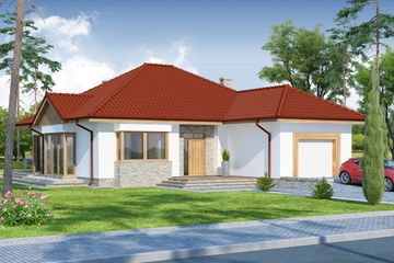  Projekt domu Herakles 1 (WRW1152) - projekt domu parterowego - Zdjęcie 2