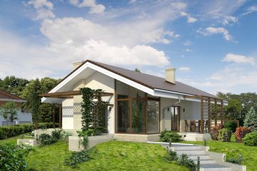  Projekt domu Lara 6 (BSA1716) - projekt domu parterowego - Zdjęcie 2