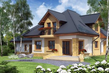  Projekt domu Solon 2 (WRW1150) - projekt domu parterowego z poddaszem - Zdjęcie 2