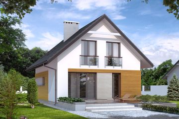  Projekt domu Lilia 2 (BSA1718) - projekt domu parterowego z poddaszem - Zdjęcie 2