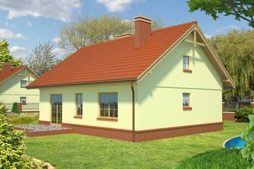 Projekt domu Delta Nilu 78 (KRN1027) - projekt domu parterowego - Zdjęcie 2