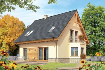  Projekt domu Olcia (WRC1795) - projekt domu parterowego z poddaszem - Zdjęcie 2