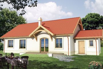  Projekt domu Mania C (WRD1395) - projekt domu parterowego - Zdjęcie 2
