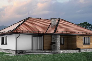  Projekt domu HG-H5G (KRM1077) - projekt domu parterowego - Zdjęcie 2