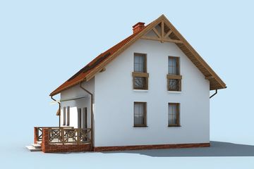 Projekt domu Marea - parterowy z poddaszem dom o powierzchni 126,39 m², dach dwuspadowy - ujęcie 2