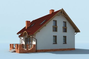  Projekt domu Miranda (SLN1272) - projekt domu parterowego z poddaszem - Zdjęcie 2