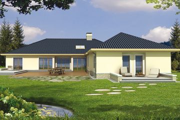  Projekt domu Remik A2R (WRD1241) - projekt domu parterowego - Zdjęcie 2