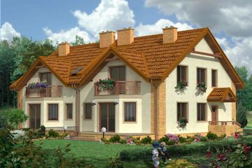  Projekt domu Fiorina (KRH1292) - projekt domu parterowego z poddaszem - Zdjęcie 2