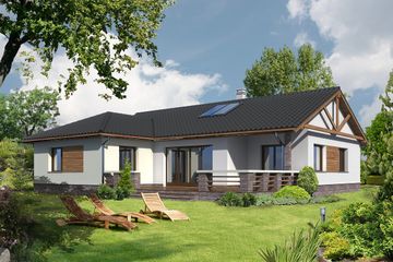  Projekt domu Walencja II DCB49a (WOB1125) - projekt domu parterowego - Zdjęcie 2
