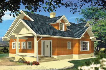  Projekt domu Nadir (WRH1073) - projekt domu parterowego z poddaszem - Zdjęcie 1