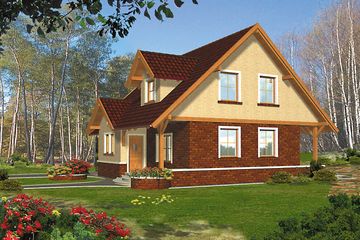  Projekt domu Arkadia I (WRH1080) - projekt domu parterowego z poddaszem - Zdjęcie 2