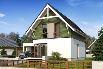  Projekt domu Teo (BSA1685) - projekt domu parterowego z poddaszem - Zdjęcie 2