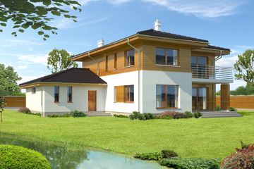  Projekt domu Melbourne DCP266 (WOB1143) - projekt domu z pełnym piętrem - Zdjęcie 2