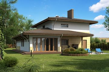  Projekt domu Venezia (KRH1029) - projekt domu z pełnym piętrem - Zdjęcie 2