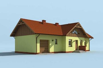  Projekt domu Ankara (SLN1276) - projekt domu parterowego z poddaszem - Zdjęcie 2