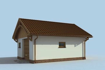  Projekt garażu G170 (SLN1279) - projekt garażu parterowego - Zdjęcie 2