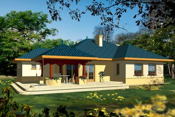  Projekt domu Cefeusz I (WRH1086) - projekt domu parterowego - Zdjęcie 2