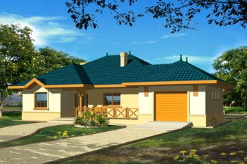  Projekt domu Cefeusz IA (WRH1087) - projekt domu parterowego z poddaszem - Zdjęcie 2