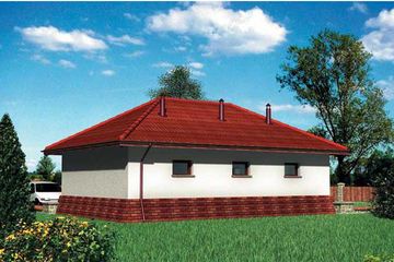  Projekt garażu 06 - murowana – ceramika (KRD1418) - projekt garażu parterowego - Zdjęcie 2