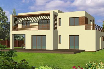  Projekt domu JM 120 (WAO1014) - projekt domu z pełnym piętrem - Zdjęcie 2