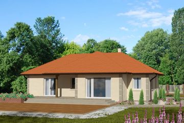  Projekt domu Domek Sosnowy (008 ET) (SLF1026) - projekt domu parterowego - Zdjęcie 2