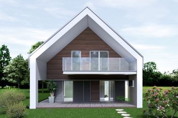  Projekt domu A-21 (PZB1002) - projekt domu parterowego z poddaszem - Zdjęcie 2