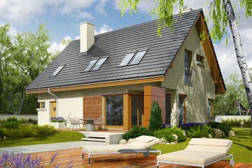  Projekt domu Tolek II G1 (WRC1913) - projekt domu parterowego z poddaszem - Zdjęcie 2