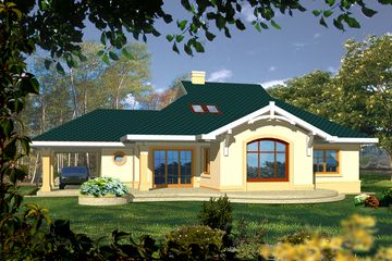  Projekt domu Galatea I (WRH1098) - projekt domu parterowego z poddaszem - Zdjęcie 2