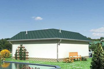  Projekt garażu 18 - murowana – beton komórkowy (KRD1431) - projekt garażu parterowego - Zdjęcie 2