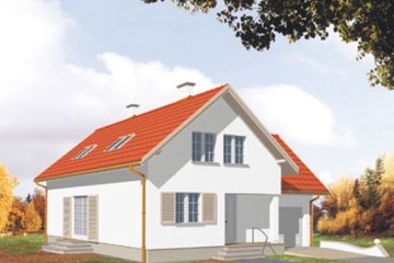  Projekt domu Bolero (KSA1266) - projekt domu parterowego z poddaszem - Zdjęcie 2