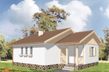  Projekt domu Lawenda (KSA1273) - projekt domu parterowego - Zdjęcie 2