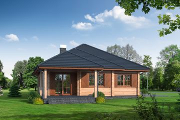  Projekt domu Dęborzyce (KRP1355) - projekt domu parterowego - Zdjęcie 2