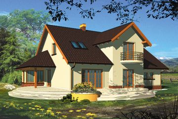  Projekt domu Kaena II (WRH1112) - projekt domu parterowego z poddaszem - Zdjęcie 2