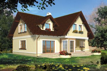  Projekt domu Kronos I (WRH1121) - projekt domu parterowego z poddaszem - Zdjęcie 2