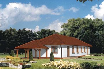  Projekt domu WB-3490 (KRA3690) - projekt domu parterowego - Zdjęcie 2