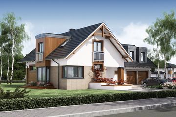  Projekt domu Apoloniusz 2 (WRW1111) - projekt domu parterowego z poddaszem - Zdjęcie 2