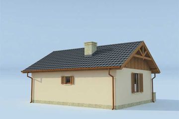  Projekt domu letniskowego Hawana dom letniskowy (SLN1024) - projekt domu letniskowego parterowego - Zdjęcie 2