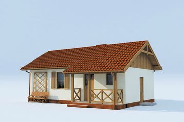  Projekt domu letniskowego La Palma dom letniskowy (SLN1025) - projekt domu parterowego - Zdjęcie 2
